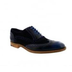 Men’s Royal Shoes Navy Blue Faux Leather Oxford Shoes Size 8.5 US!